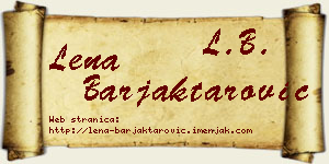 Lena Barjaktarović vizit kartica